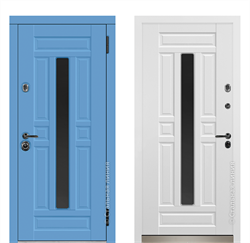 Входная синяя эмалированная дверь Blue Door - фото 4616