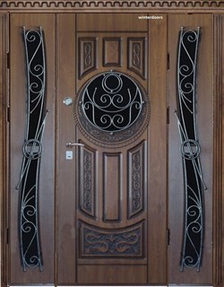 Парадная двуполая  входная дверь Сицилия ( Любой размер ) - фото 4634