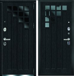 Входная металлическая дверь Grand Luxe с окном и ковкой - фото 4738
