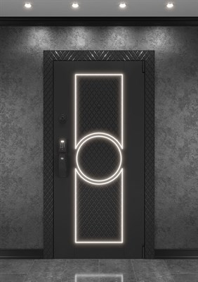 Элитная входная дверь Фолен с LED подсветкой - фото 5772