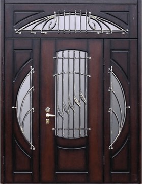 Парадная двуполая входная дверь Сударь 2 полки ( Любой размер )