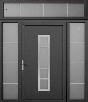 Парадная двуполая входная дверь Север 3 полки ( Любой размер )
