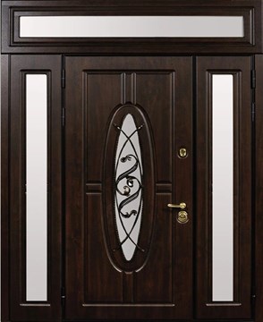 Двуполая входная дверь Монарх 3 полки ( Любой размер )