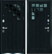 Входная металлическая дверь Grand Luxe с окном и ковкой