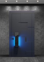 Элитная входная дверь Абстракция с LED подсветкой